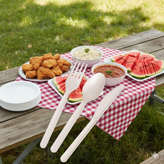 Compostable Disposable Plant Based Cutlery Set (100 Sets)